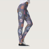 Leggings Motif rose de champ de résumé (Droite)