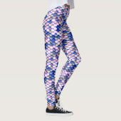 Leggings Motif rose de peau de sirène (Droite)