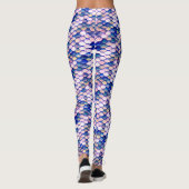 Leggings Motif rose de peau de sirène (Dos)