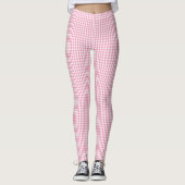 Leggings Motif rose de plaid de guingan (Devant)