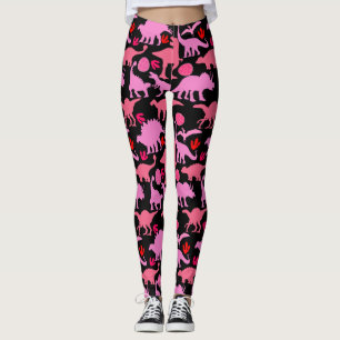 Leggings Motif rose Dino Black BG