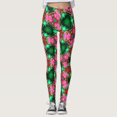 Leggings Motif Rose du désert (Devant)