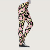 Leggings Motif rose et noir (Droite)