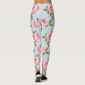 Leggings Motif rose et Pois (Dos)