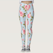 Leggings Motif rose et Pois (Devant)