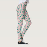 Leggings Motif rose et vert Pretty Cactus<br><div class="desc">Ces cactus ont été dessinés à la main puis colorés numériquement et transformés en motif. J'ai utilisé des couleurs vert et rose.</div>