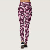 Leggings Motif rose et violet - Koi Fish (Dos)