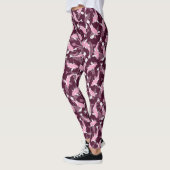 Leggings Motif rose et violet - Koi Fish (Gauche)