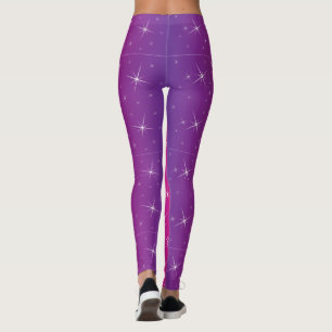 Leggings Motif rose étoile
