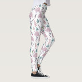 Leggings Motif rose flamingo sans couture sur arrière - pla (Droite)
