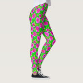 Leggings Motif Rose Fuchsia Pink (Droite)