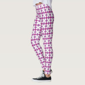 Leggings Motif rose géométrique (Gauche)