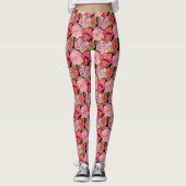 Leggings Motif rose Hibiscus (Devant)