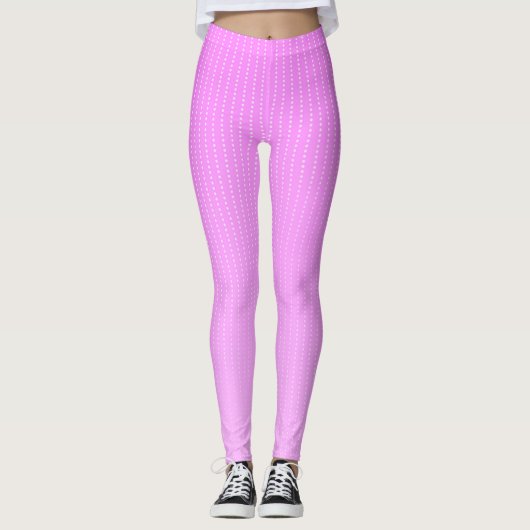 Leggings Motif rose points blancs (Devant)