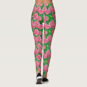 Leggings Motif Rose rose (Dos)