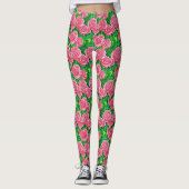 Leggings Motif Rose rose (Devant)