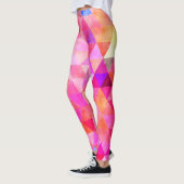 Leggings Motif rose vif multicolore (Gauche)