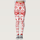Leggings Motif rouge (Devant)