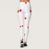 Leggings Motif rouge cerises (Dos)