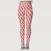 Leggings Motif rouge de homard (Devant)