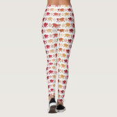 Leggings Motif rouge de singes (Dos)