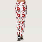 Leggings Motif rouge d'écrevisses d'amusement (Dos)