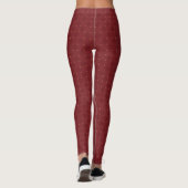 Leggings Motif rouge et jaune VI (Dos)