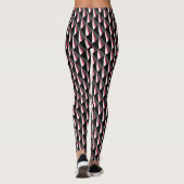 Leggings Motif rouge noir blanc gris (Dos)