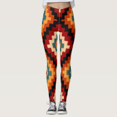 Leggings Motif roumain d'art populaire (Devant)