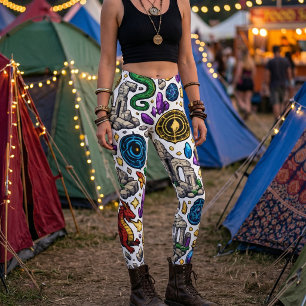 Leggings Motif Royaumes Mythiques