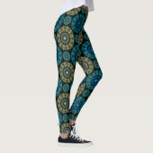 Leggings Motif sacré bleu bleu vert (Droite)