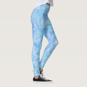 Leggings Motif sans couture abstrait bleu violet (Droite)