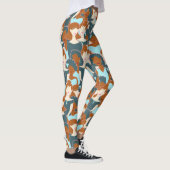 Leggings Motif sans couture avec filles noires et blanches (Droite)