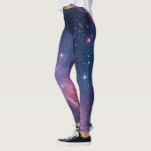 Leggings Motif sans couture de nébuleuse cosmique pour impr (Gauche)