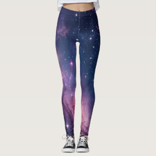 Leggings Motif sans couture de nébuleuse cosmique pour impr