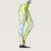 Leggings Motif sans couture feuille d'érable (Droite)