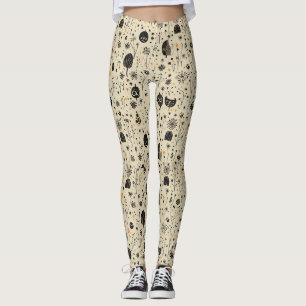 Leggings Motif sans couture Halloween Boho