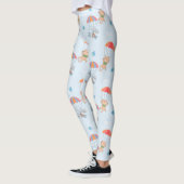 Leggings Motif sans couture Skydiver Cat (Gauche)