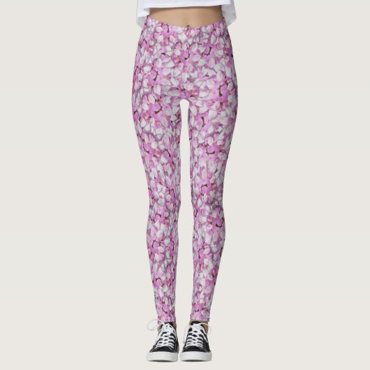 Leggings Motif sans fil Crown Vetch (Devant)