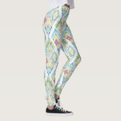 Leggings Motif sans fil Ikat Floral (Droite)