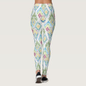 Leggings Motif sans fil Ikat Floral (Dos)
