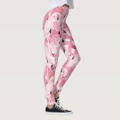 Leggings motif sans soudure avec flamants roses exotiques o (Droite)