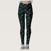 Leggings Motif sans voile vert (Devant)