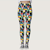 Leggings Motif scandinave du Bauhaus du milieu du siècle (Devant)