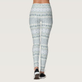 Leggings Motif Serene Blue et Green Mandala Design (Dos)
