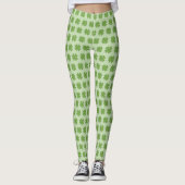 Leggings Motif  Shamrock Clover vert (Devant)