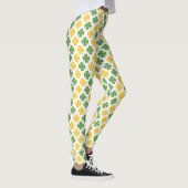 Leggings Motif Shamrock vert et jaune or (Droite)