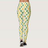 Leggings Motif Shamrock vert et jaune or (Dos)