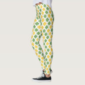 Leggings Motif Shamrock vert et jaune or (Gauche)