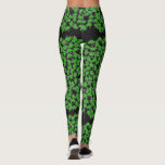 Leggings Motif Shamrock vert Jour de la Saint Patrick sur n<br><div class="desc">Motif Shamrock unique sur Black pour le Jour de la Saint Patrick et les belles Irlandaises !</div>